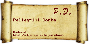Pellegrini Dorka névjegykártya